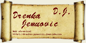 Drenka Jemuović vizit kartica